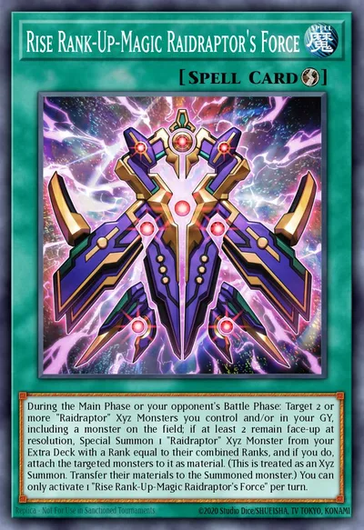 Rise Rank-Up-Magic Raidraptor's Force