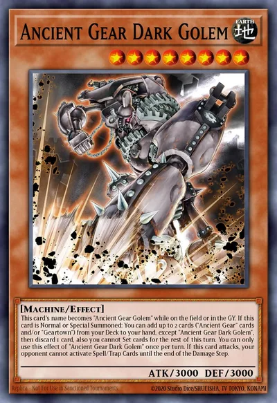 Ancient Gear Dark Golem