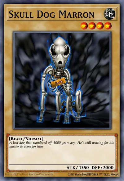 Skull Dog Marron